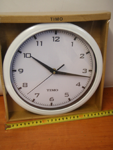 zegar ścienny timo 29 okrągły biały 26cm