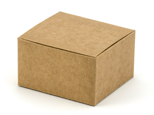 pudełka z papieru ECO kraft 6x5,5x3,5cm  10szt.  | PUDP24