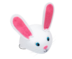 czapka króliczek biało-różowy zając Wielkanoc | EKCF-46 