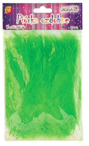 piórka  zielone 50szt. 10-12cm | P-083