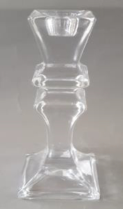 świecznik szklany 25cm