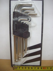 klucze imbusowe  1,5-10mm / 9szt     321190