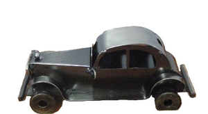 samochód metalowy starodawny  14 x 6 cm    44-1285D  