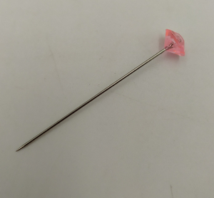 szpilki ozdobne różowe 50szt. diament 54mm   