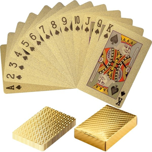 karty do gry  złote