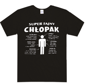 koszulka SUPER FAJNY CHŁOPAK K023