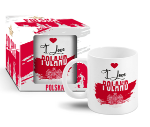 kubek Boss 300ml  Polska I love Poland 