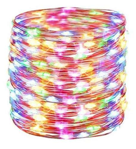 lampki na druciku 100 LED  - multicolor  | 1699