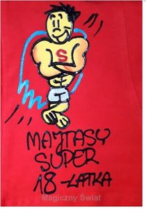 bokserki ręcznie malowane Majtasy Super 18-latka