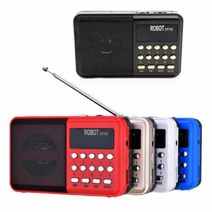 mini radio małe kieszonkowe FM USB SD bateria XJ5097