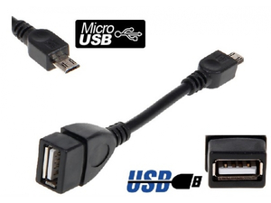Kabel przejściówka micro USB Adaptor OTG Host USB 5szt 5149