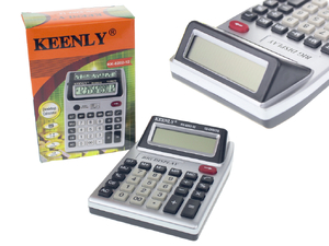 kalkulator elektroniczny z podwójnym wyświetlaczem cyfrowym KK-8202-12 14x10 cm AE-3314