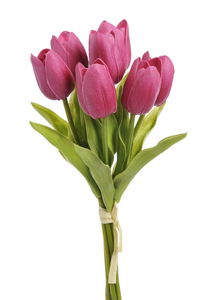 tulipan z pianki 7szt.  ciemno różowy  | 81CAN056A_11