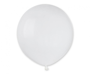 balony G19 pastel 19" - White 001 / 25 szt.
