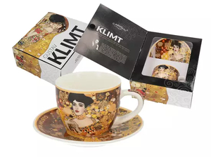 filiżanka espresso 80ml ze spodkiem - G. Klimt, Adela (CARMANI)