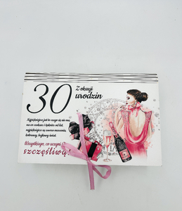 Kasetka duża dzielona kolor elegant PANI na 30-te urodziny3307-EPI30