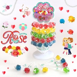 Lizaki Rose Lollipop  Róże 60 szt x 38g