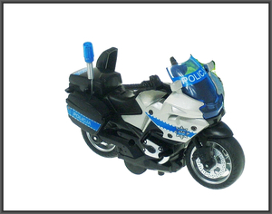 motocykl policja 13 cm światło dźwięk napęd
