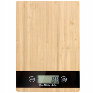 waga kuchenna bambusowa elektroniczna do 5 kg   17099