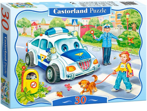 puzzle 30 el. Policja droga do szkoły Castorland B-03389-1