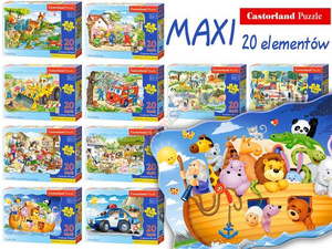 puzzle 20 MAXI elem. zwierzątka Castorland  | CA0014