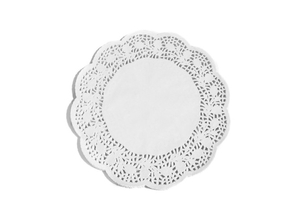 serwetki papierowe okrągłe białe 100szt.  14cm |  35-14