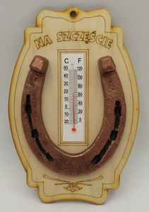 sklejka podkowa - termometr N.21 12x18cm