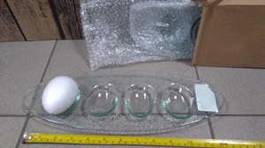 półmisek szklany 6szt na 4 jajka  BOZ3698