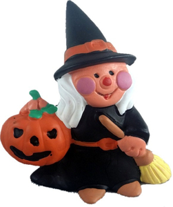 gumowa czarownica 7cm 'Halloween ' 12szt. | DE-373TS