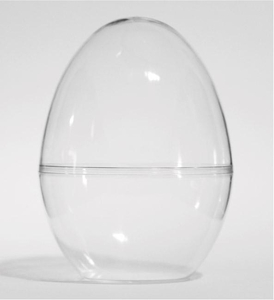 jajko akrylowe stojące  5szt. 15cm |   AJS-15