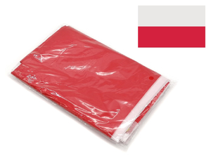 flaga Polska z tunelem na drzewiec  wym. 72x134cm