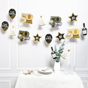 dekoracja urodzinowa "50" 3m | DEK17