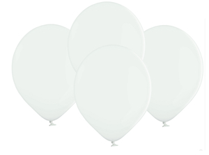 balony białe 50szt. ''10'' | 88-21