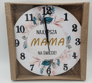 Zegar ścienny 30 cm  Najlepsza Mama na świecie