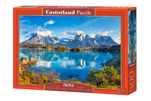 puzzle 500 el. TORRES DEL PAINE, PATAGONIA, CHILE Castorland B-53698