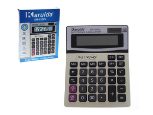 kalkulator elektroniczny z wyświetlaczem cyfrowym DM-1200V - 19x15 cm AE-1206