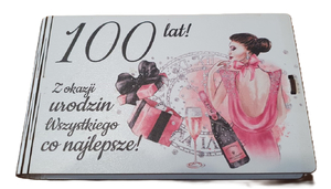 pudełko na pieniądze 9,5 x 16cm banknotówka kolor 100 lat ELEGANT PANI 3302-EPI100