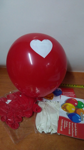 balon 12szt  z sercem TG39356
