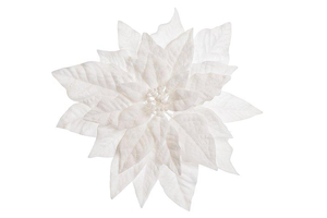 kwiat gwiazda betlejemska wyrobowa POINSECJA BIAŁA 33cm  PON00626
