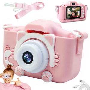 aparat cyfrowy dla dzieci z grami kamera gry kotek 18257 R