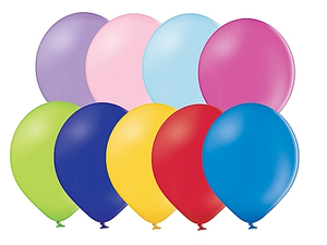 balony pastelowe 9''  100szt mix kolorów  88-00