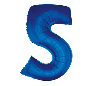Balon foliowy "Cyfra 5", niebieska, 92 cm     FG-C85N5