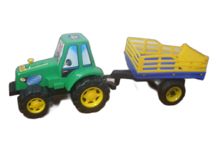 traktor z przyczepą siano | 261