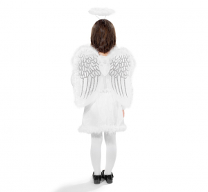 strój dla dzieci Aniołek z puszkiem (skrzydła, aureola) ZANPU-OB