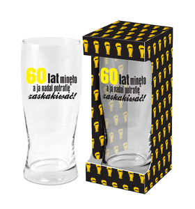MĘSKI RESET - szklanka do piwa 500ml - 60 lat