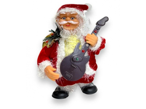 Mikołaj chodzący z gitarą i dzwonkami | M8133-23