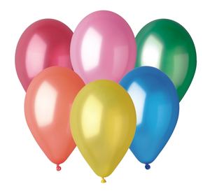 balon metal 10" różnokolorowe 100szt.| GM90/82