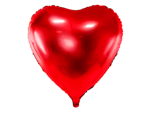 balon foliowy serce 72x73cm czerwony