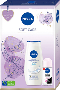Zestaw kosmetyczny Nivea Soft Care (żel pod prysznic 250ml + deo roll-on 50ml)