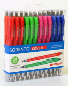 długopis mix kolor 24szt. SORENTO | 81825